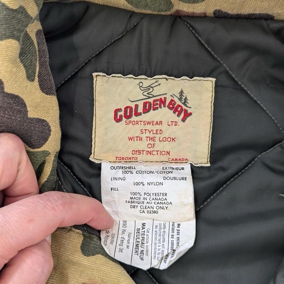 Vintage Frog skin camo print Jacket Made by Golden Bay - Picture 8 of 8